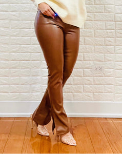 Began Brown Leather Pants